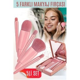 Resim Genel Markalar Turk Makyaj Fırça Kiti Aynalı ve Kutulu Profesyonel Makyaj Kiti 