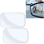 Resim Sones 3r-054 2 Adet Araba Kamyon Kare Kör Nokta Dikiz Geniş Açı Aynası Kör Nokta Aynası 360 Derece Ayarlanabilir Geniş Açı Aynası, Boyut: 7 4cm 