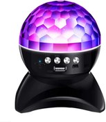 Resim Disko Topu Led Işıklı Şarjlı Bluetooth Hoparlör Disco Speaker Siyah L740 Tahaelektronik