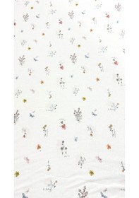 Resim Pamuklu Penye 70x140 Lastikli Bebek Çarşafı Lastikli Beşik Çarşafı Bebek Çarşafı Çiçekli 