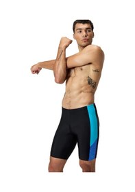 Resim Speedo Dive Splice Jam-mer Erkek Yüzücü Mayosu Siyah Siyah 