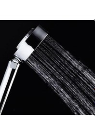 Resim Zhltools Çift Taraflı Yüksek Basınçlı Su Akıtan Şampuan Hazneli Tasarruflu Duş Başlığı Gümüş 