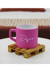 Resim Bk Gift Kişiye Özel İsimli Pembe Renkli Middle Çay & Kahve Fincanı-1, Arkadaşa Hediye, Sevgiliye Hediye, Doğum Günü Hediyesi Kobitmeyencom32480 Bk Gif 