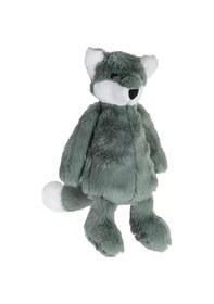 Resim Dada Peluş Oyuncak Uyku Arkadaşı Tilki Yeşil 34 Cm Çok Renkli 