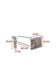 Resim 20 Cm - 200 Adet Galvaniz Etiketli Tel Pano Kancası Raf Askısı Galvaniz 