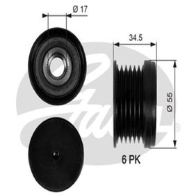 Resim GATES Oap7090 Alternator Kasnagi ( Vw: Passat 1.6fsi Blf ) (WE647769) 