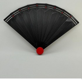 Resim Yelpaze Serinleten Tasarımlar- Kırmızı Siyah 