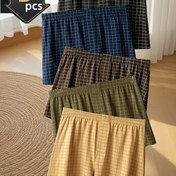 Resim 5 Adet Erkek Ekose Boxer - Nefes Alabilen Konforlu Elastik Bel, Esnek Olmayan Kumaş, Günlük Kullanım ve Hafif Spor İçin Çeşitli Desenler, Makinede Yıkanabilir, Klasik Boxer Stili, Rahat Kesim 