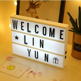 Resim PERİBOİA A5 Led Işıklı Yazı Panosu Lightbox 