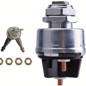 Resim Dashanshop 4 Pozisyonlu Kontak Anahtarı Universal Marş Şalteri Kamyot Traktör İş Makinası 