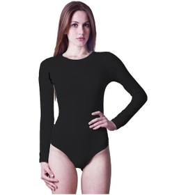 Resim 3 Adet Dono Bayan Likralı Uzun Kollu Çıtçıtlı Body 2340 Siyah 