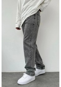 Resim Gri Baggy Pantolon-Erkek Gri 