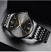 Resim Yingfu Erkek Wlısth S946 Kol Saati, Klasik Mavi Kadran, Çift Takvim, Deri Kayış, Parlaklık, Çok Renkli Çok Renkli 