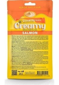 Resim Delibon Creamy Somonlu Sıvı Kedi Ödül Maması 5 x 15 G 