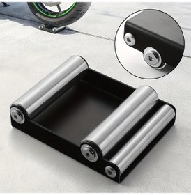 Resim Hightower Evrensel Motorcycle Bisiklet Lastik Temizlik Bakım Yıkama Rulolu Tutucu Black 