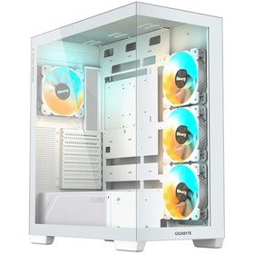 Resim Gigabyte C500 Panoramic Stealth Ice Glass Usb 3.0 Type-c Beyaz Atx Mid Tower Kasa 