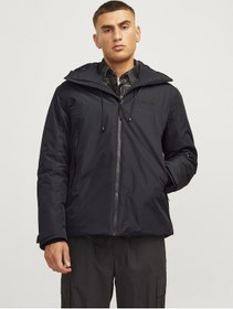 Resim Jack Jones Erkek Softshell Su Geçirmez Siyah Mont 12262093 Siyah 