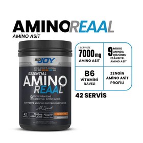 Resim Bigjoy Amino REAAL 420g Portakal Aromalı Esansiyal Amino Asitler 
