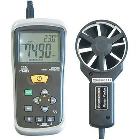 Resim Cem Dt 619 Rüzgar Hızı Ölçer Anemometre Dt619 Dt-619 