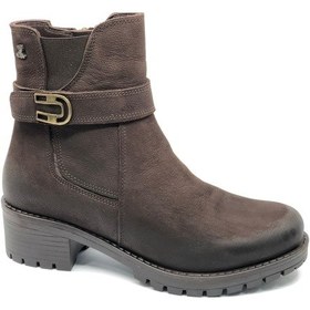 Resim Venüs Dpoons Hakiki Deri Kaymaz Taban Ortopedik Kadın Bot Kahverengi 