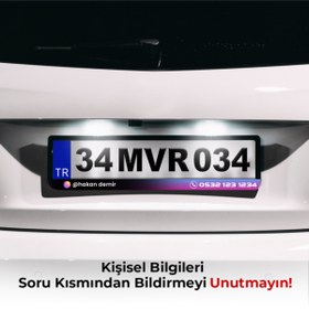 Resim MaveraShop Kişiye Özel Plakalık 