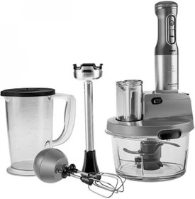 Resim Mu Art Ahşap Mastermaid Prosteel 2500W 6 Bıçaklı Uzun Blender Ayaklı Cam Mutfak Robotu, Galaxy Grey 