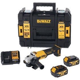 Resim Dewalt DCG407M2T 18V 4.0AH Çift Akülü 125 MM Kömürsüz Avuç Taşlama 