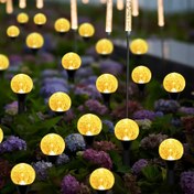 Resim 30 LED Güneş Enerjili Bahçe Lambaları, Çok Renkli Balon Yolu Aydınlatması, Balon Yolu Lambaları, Otomatik Açma/Kapama, IP44 Kristal Zemin Çivileri Noel ve Parti Süslemeleri için, Ayarlanabilir Parlaklık - Yollara, Arka Bahçelere, Çimler için Su Geçirmez Dış Mekan Süslemeleri, Dış Mekan Güneş Enerjili Lambalar. Dış Mekan Çim Lambaları - 8 Mod, Balon Top Tasarımı, Renkli Dize Lambaları, Ticari Sokaklar ve Çiçek Yatakları Süslemeleri için Uygun Dış Mekan Güneş Enerjili Dize Lambaları 