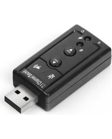 Resim Brs USB 7.1 Kanal USB 3.5 mm Jack Dönüştücü Ses Kartı 