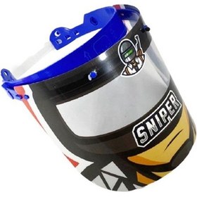 Resim Sniper Erkek Çocuk Oynar Başlıklı Yüz Koruyucu Siperlik Koruma Çok Renkli 