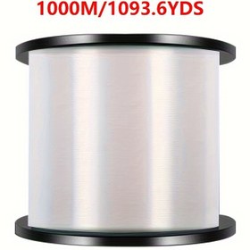 Resim 1000m / 1093.6yds Güçlü Çekme Amortisör Olta, Temizle Naylon Monofilament Görünmez Olta, Tuzlu Su İçin Balıkçılık Aksesuarları 