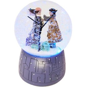 Resim Büyük Boy Kış Masalı Temalı Pilli Kar Küresi Tg-v 1156 