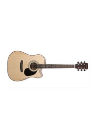 Resim Cort Ad880censw Elektro Akustik Gitar Çantalı Natürel Satin 