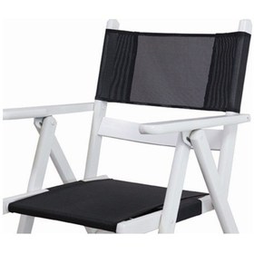 Resim Marmaris Ve Atina Sandalyeler Için Oturum Ve Sırt Pvc- Siyah 