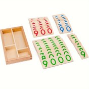 Resim Eğitim Ahşap Sayı Kart Seti, Matematik Sayma Öğrenimi için Depolama Kutusu ile, 1-9000 Rakamsal Manipülasyonlar, Temel Matematik Öğretim Yardımcısı 