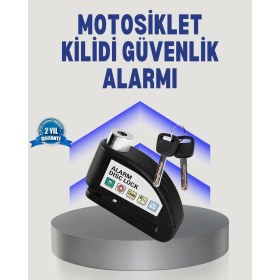 Resim Bilfold Disk Fren Kilidi Alarmlı Anti Hırsızlık Motosiklet Scooter Bisiklet 