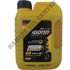 Resim IGONN 4T 20W40 DÖRT ZAMANLI MOTOTSİKLET YAĞI 1 LİTRE 