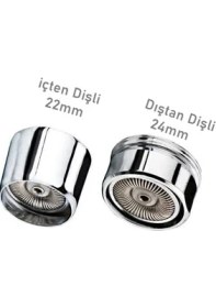 Resim Yapıtaşı YT111 Üniversal Ayarlanabilir Su Tasarruflu Batarya Musluk Ucu Perlatörü 2 Adet 