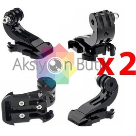 Resim Gopro Hero 2 3 3+ 4 5 - J-hook Açılı Bağlantı Aparatı 2 