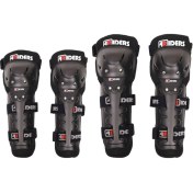 Resim 4riders Lüx Diz ve Dirsek Koruma Seti (4lü Takım) Siyah 