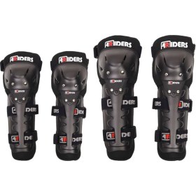 Resim 4riders Lüx Diz ve Dirsek Koruma Seti (4lü Takım) Siyah 