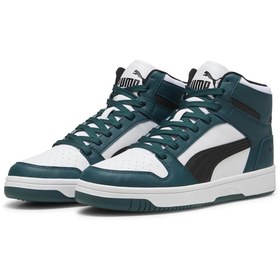 Resim Puma Rebound Layup SL Erkek Bilekli Günlük Ayakkabı 36957301 BEYAZ YEŞİL 