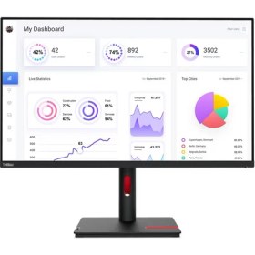 Resim LENOVO 31.5" IPS THINKVISION T32P-30 63D2GAT1TK 4MS 60HZ HDMI-DP GRAFİK TASARIM MONİTÖRÜ 3840X2160 