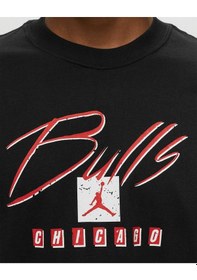 Resim Nike Chicago Bulls M90 Ss Tee Erkek Tişört Ndd Sport Siyah 