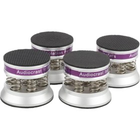 Resim Dolity Hıfı Ses Standı Ayaklar Subwoofer Izolasyon Hoparlör Bahar Titreşim Emici Gümüş 4 Adet (Yurt Dışından) 