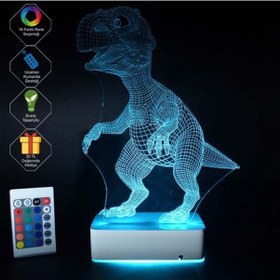 Resim Özel Tasarım Dinazor 3D Led Lamba 