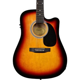 Resim Squier SA-105CE Elektro Akustik Gitar - Sunburst 