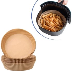 Resim Dora Shopping ® Fryer Pişirme Yağlı Kağıdı Yağ Geçirmez Yapışmaz Bir Çok Modele Uyumlu Pişirme Kağıdı Yuvarlak Tab 