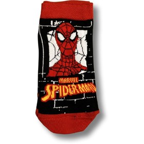 Resim socks&co Lisanslı Spiderman Çocuk Patik Çorap 