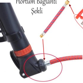 Resim NZB Pompa Ucu İğne Seti 5'li Hortum Bağlantılı Bisiklet Top Yat Şambrel Teker Şişirme Metal Plastik Jakı 